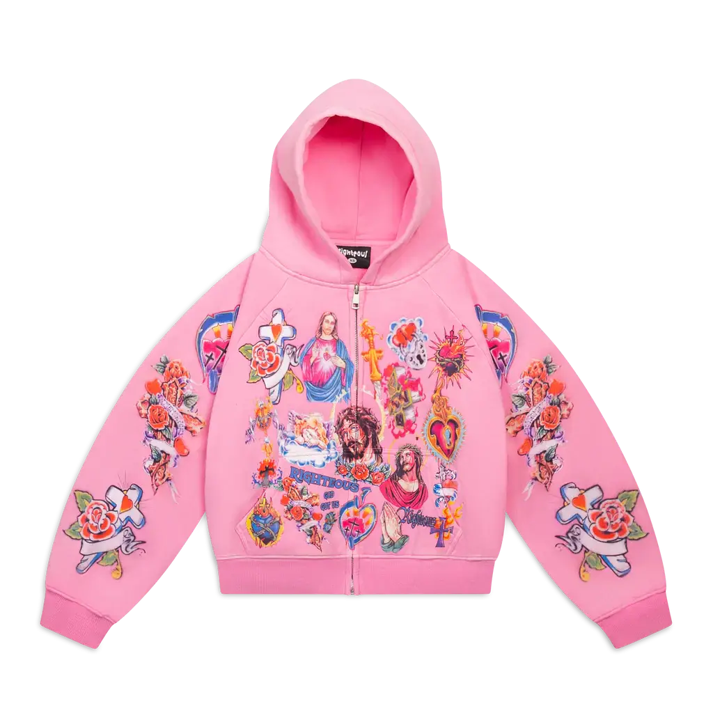 We-Are-Righteous-Risen-King-Cropped-Zip-Pink-2 “Risen King” Cropped Zip (Pink)